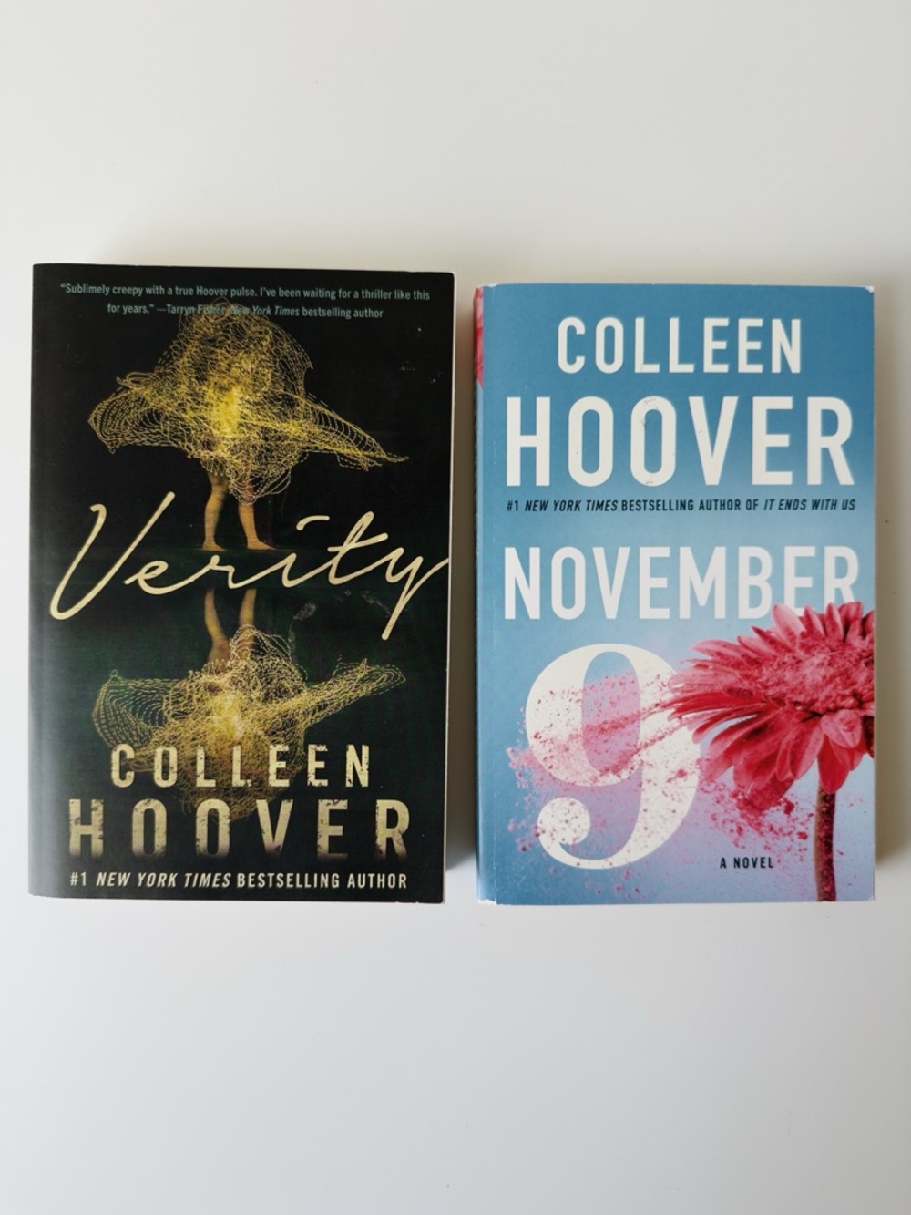 Colleen Hoover Paperback Book Bundle Verity and November 9, Booktok Novels
